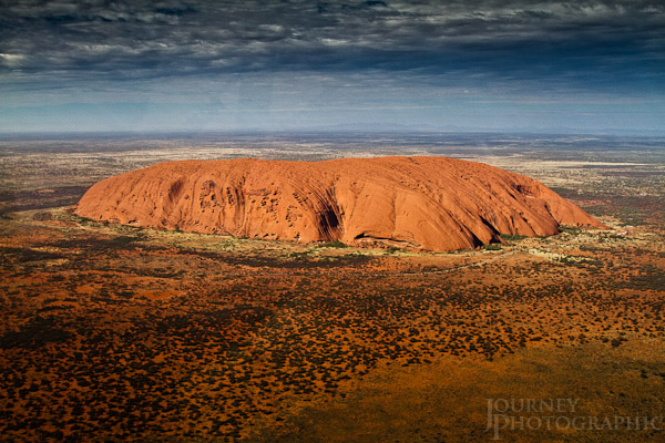 Aerial picture of Uluru (Ayers Rock), Central Australia